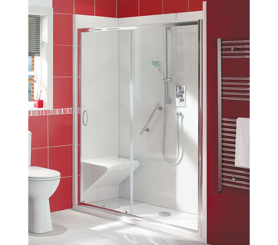 Balterley Bath Out Shower In Enclosure Package With Seat 1700x700